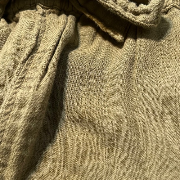 High Rise Soft Short (SO) Junior Women Olive Green Camp Shorts - Picture 5 of 5